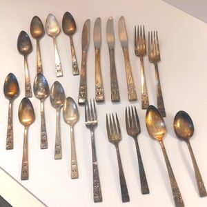 Oneida Community CORONATION Stainless Steel Flatware 20 Piece Lot